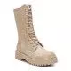 Botas planas Xti 043483 media caña con cordón y cremallera