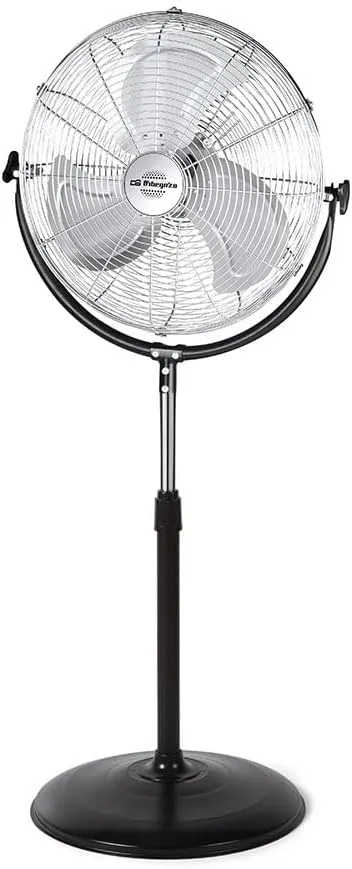 Orbegozo PWS 1846 – Ventilador industrial de pie, aspas metálicas, 3 velocidades de ventilación, 45 cm de diámetro y potencia de