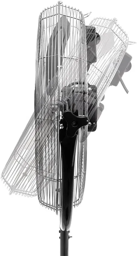 Orbegozo PWS 1846 – Ventilador industrial de pie, aspas metálicas, 3 velocidades de ventilación, 45 cm de diámetro y potencia de