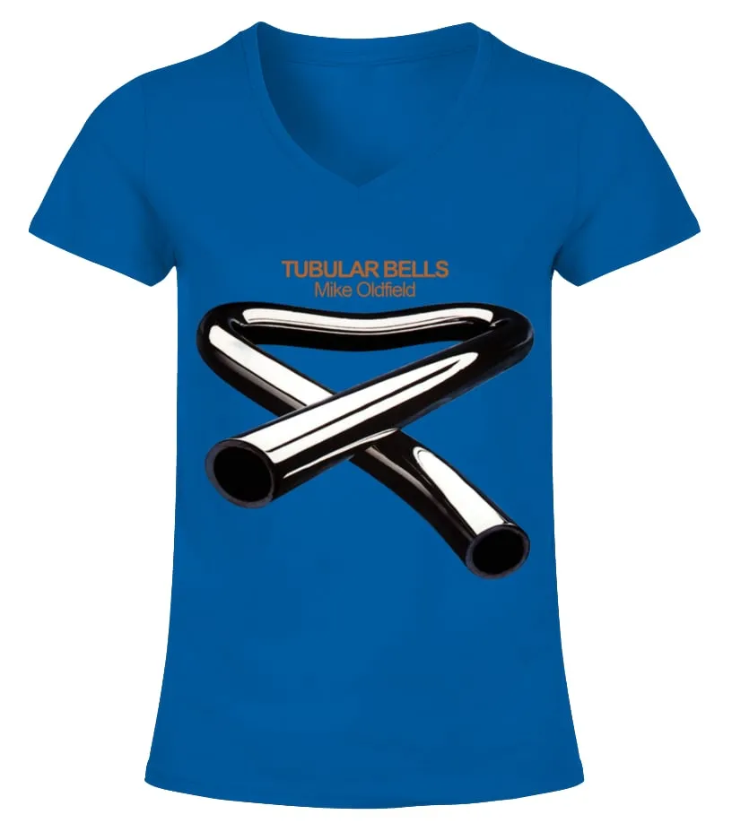 RK70S-BL. Tubular Bells (1973) - Mike Oldfield Camiseta cuello pico Mujer